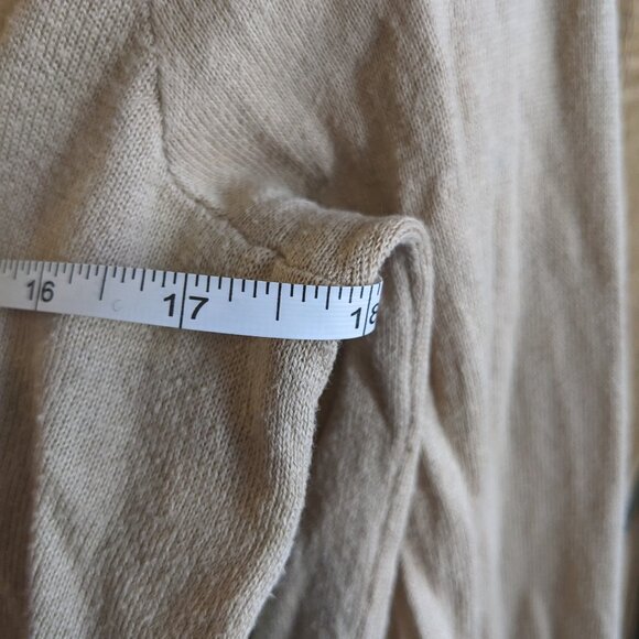 Ralph Lauren Sport beige cotton / silk lightweight sweater, GUC, M - Picture 5 of 7